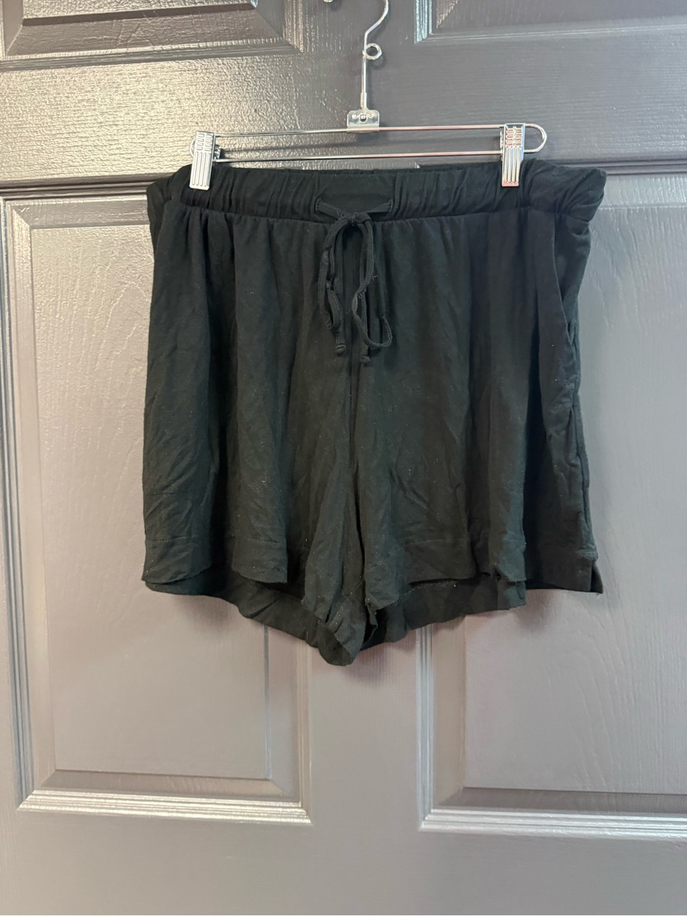 Auden Black Athletic Lounge Shorts with Drawstring